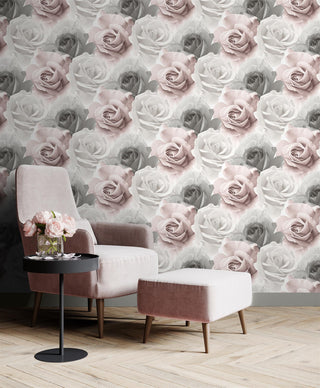 Muriva Rhoda Rose Pink Wallpaper 203501 – Floral Decorative Wallcovering