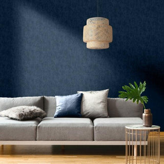 Muriva Linen Texture Blue Wallpaper 173533 – Stylish Plain Effect Design