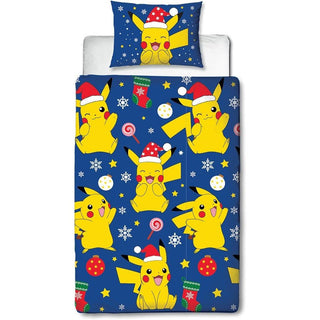 Pokemon Reversible Duvet Set - Christmas Design - Single