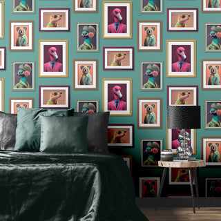 Muriva Fantastic Animals Multi Wallpaper 102574 – Colourful Animal Design – 10m Roll
