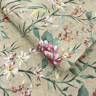 Holden Decor Decor Oriental Trail Wallpaper - Taupe & Navy - 10m x 53cm Wide