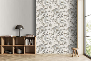 Muriva Alethia Floral Grey Wallpaper 227502 10m Roll Elegant Botanical Feature Wall