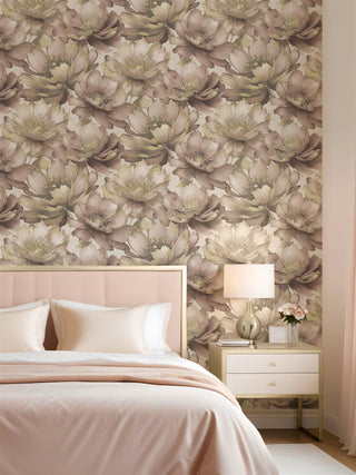 Muriva Aminah Floral Blush Wallpaper 224502 10m Roll Elegant Botanical Feature Wall