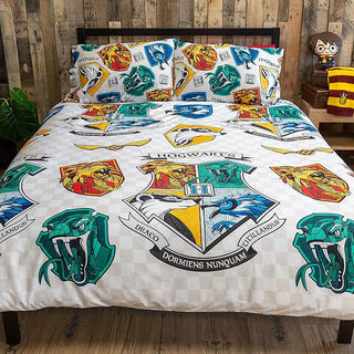 Harry Potter Reversible Duvet Set - Grid Design - Single and Double
