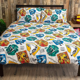 Harry Potter Reversible Duvet Set - Grid Design - Single and Double