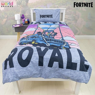 Fortnite Reversible Duvet Set - Battle Royale Design - Single