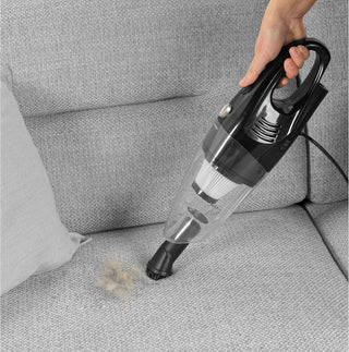 Beldray Stick Vacuum - Bagless Vacuum Cleaner, 2-In-1 Converts To Handheld, 1L Dust Tank, Washable HEPA Filter, Lightweight, Powerful Suction, 500W, Accessories Included, Platinum, BEL0770P-150
