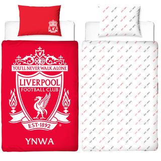 Liverpool Reversible Duvet Set - YWNWA Design - Single