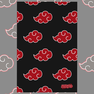 Naruto Fleece Blanket - Akatsuki Cloud Design - 100% Polyester - 100 x 150cm