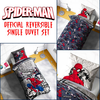 Disney Spiderman Reversible Duvet Set - Villains Design - Single