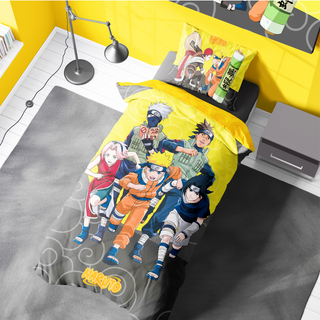 Naruto Reversible Duvet Set - Naruto and Team 7 Design - Single