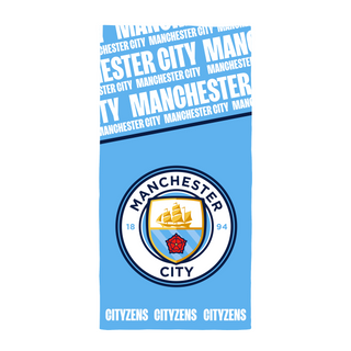 Manchester City Towel - Cityzens Design - 100% Cotton - 150 x 75cm