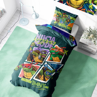 Teenage Mutant Ninja Turtles Reversible Duvet Set - TMNT Design - Single