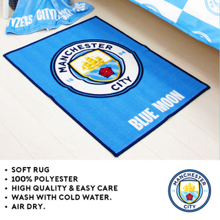 Manchester City Rug - Blue Moon Design - 70x90 cm