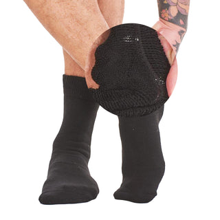 Kids 6 Pack Thick Brushed Thermal Socks - Black
