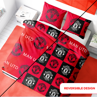 Manchester United Reversible Duvet Set - Honour Design - Single and Double