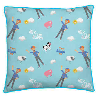 Blippi Square Cushion - Plane Design - 40cm x 40cm