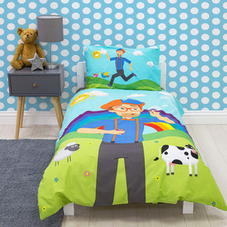 Blippi Reversible Duvet Set - Digger Design - Junior