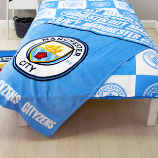 Manchester City Fleece Blanket - Cityzens Design - 100% Polyester - 100 x 150cm