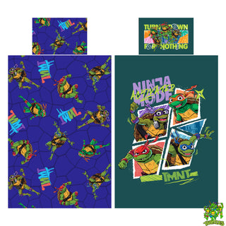 Teenage Mutant Ninja Turtles Reversible Duvet Set - TMNT Design - Single