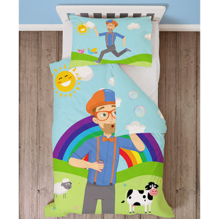 Blippi Reversible Duvet Set - Digger Design - Junior