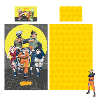 Naruto Reversible Duvet Set - Naruto and Team 7 Design - Single