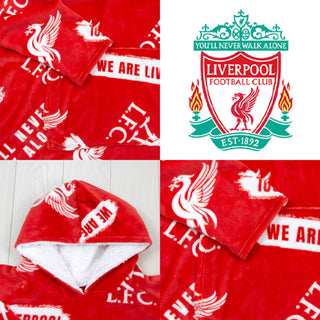 Liverpool Oversized Fleece Hoodie - We are Liverpool Design - 100% Polyester - For Kids