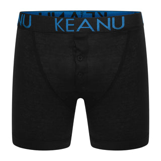 Keanu Pack of 6 Mens Front Boxer Trunks - Neon Jacquard Design - Cotton Blend