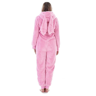 Keanu Ladies Hooded Onesie - Pink Bunny Ears Design
