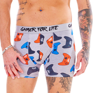 Gamer Pack of 5 Boys Boxer Trunks - Gamer for Life Design - Cotton Blend