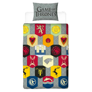 Game of Thrones Reversible Duvet Set - House Of The Dragon Design - Single