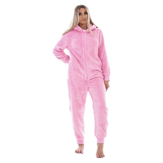 Keanu Ladies Hooded Onesie - Pink Bunny Ears Design