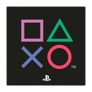 PlayStation Square Rug - Controller Icons Design - 80 x 80cm