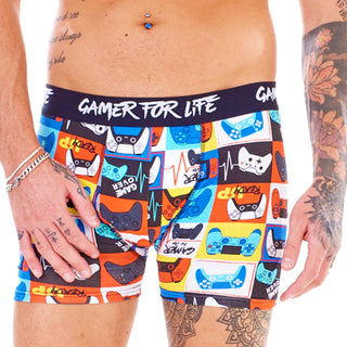 Gamer Pack of 5 Boys Boxer Trunks - Gamer for Life Design - Cotton Blend