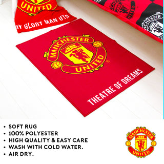 Manchester United Rug - Crest Design - 70x90 cm