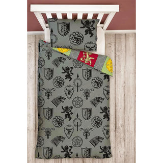 Game of Thrones Reversible Duvet Set - House Of The Dragon Design - Single