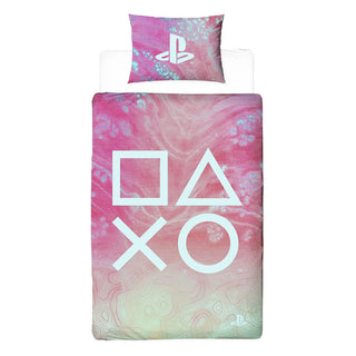 Playstation Reversible Duvet Set - Marble Design - Single and Double