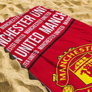 Manchester United Towel - Glory Design - 100% Cotton - 150 x 75cm