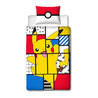 Pokemon Reversible Duvet Set - Super Memphis Design - Single