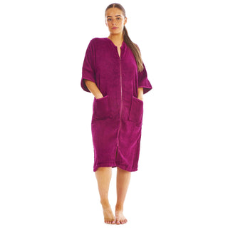 Keanu Ladies Zip Down Towel - 100% Cotton - Available In Multiple Colours