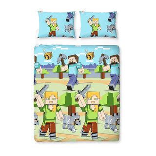 Minecraft Reversible Duvet Set - Adventures Design - Double