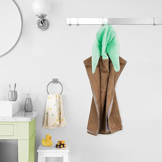 Disney Hooded Towel Poncho - Baby Yoda Design - 100% Cotton - 56cm x 56cm