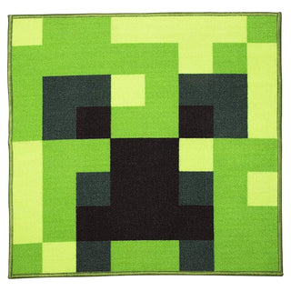 Minecraft Square Rug - Creeper Design - 80 x 80cm