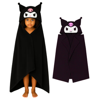 Hello Kitty Kuromi Kids Hooded Wrap Blanket - Size 120x150cm