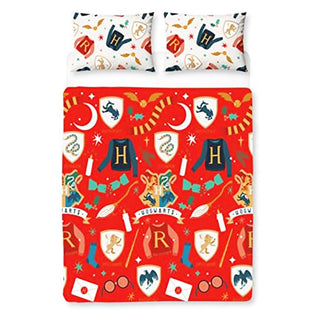 Harry Potter Reversible Duvet Set - Christmas Joyeux Design - Single