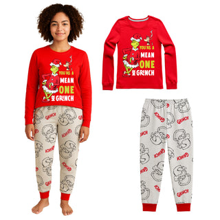 The Grinch Women's Christmas Pyjama Se - You're a Mean One Mr. Grinch - Sizes 8 to 22