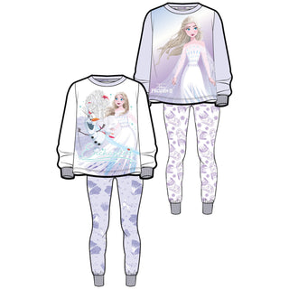 Disney 2 Pack Kids Pyjamas - Frozen Designs - 100% Cotton - 5 to 14 Years