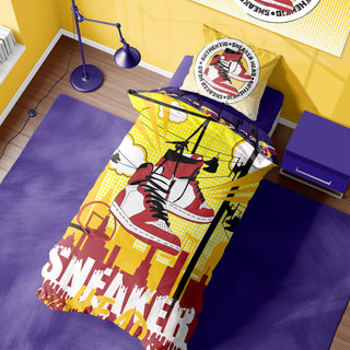 K Collection 'Sneakerhead' Panel Duvet Set