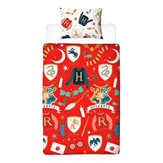 Harry Potter Reversible Duvet Set - Christmas Joyeux Design - Single