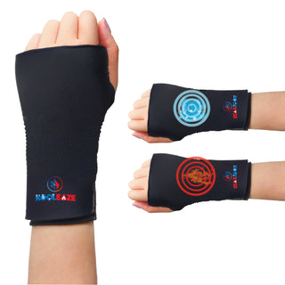 KOOLEAZE Reusable Gel Ice Pack Sleeves for Hot and Cold Therapy - Wrist Sleeve